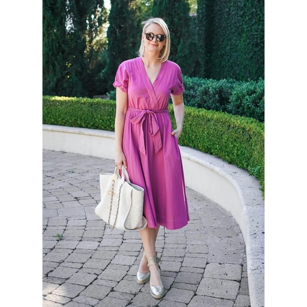 Xirena pink midi dress